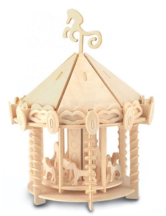 Quay Carousel Wooden Model Kit