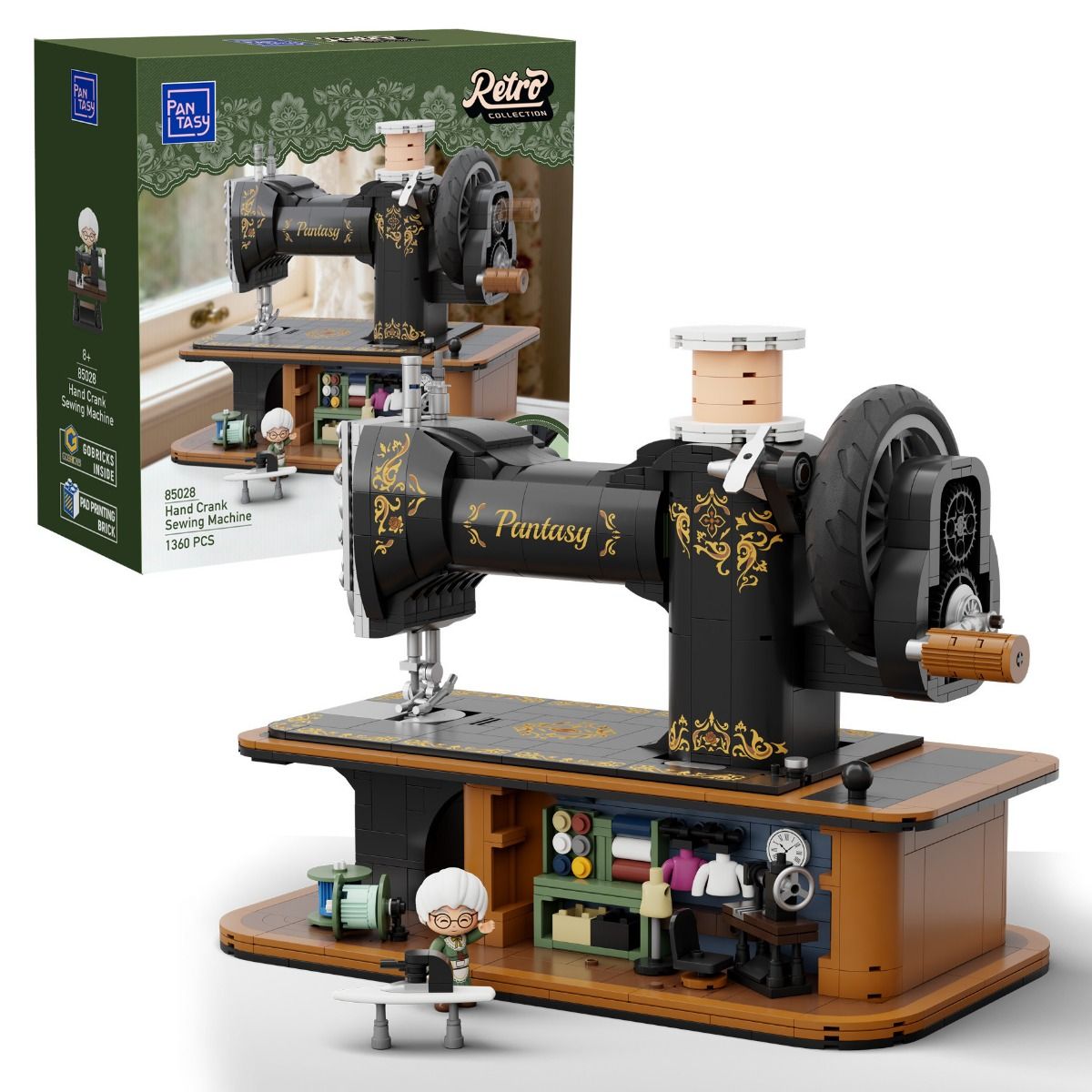 Pantasy Antique Hand Crank Sewing Machine Model Kit