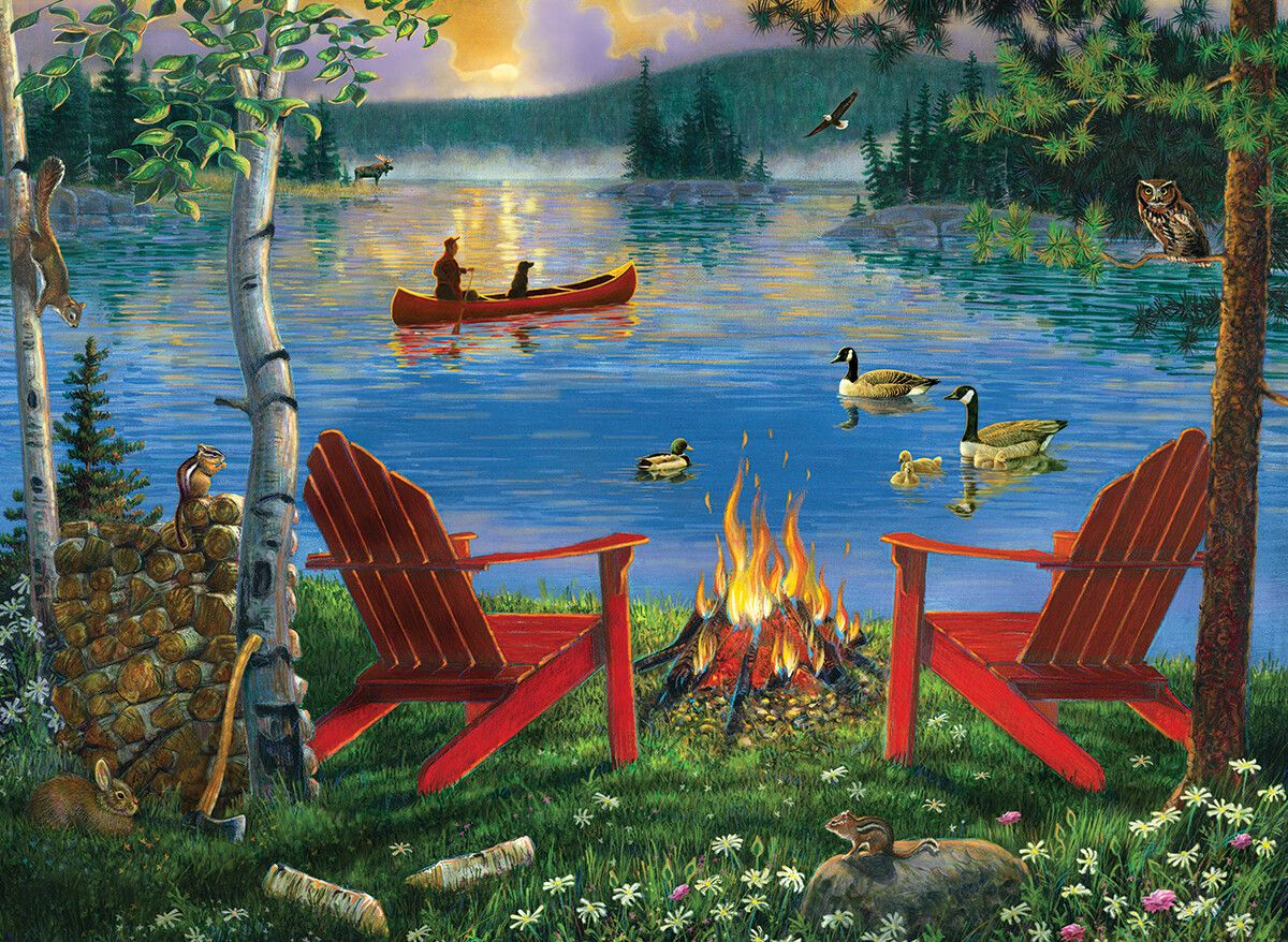 Painting By Numbers Lakeside Retreat