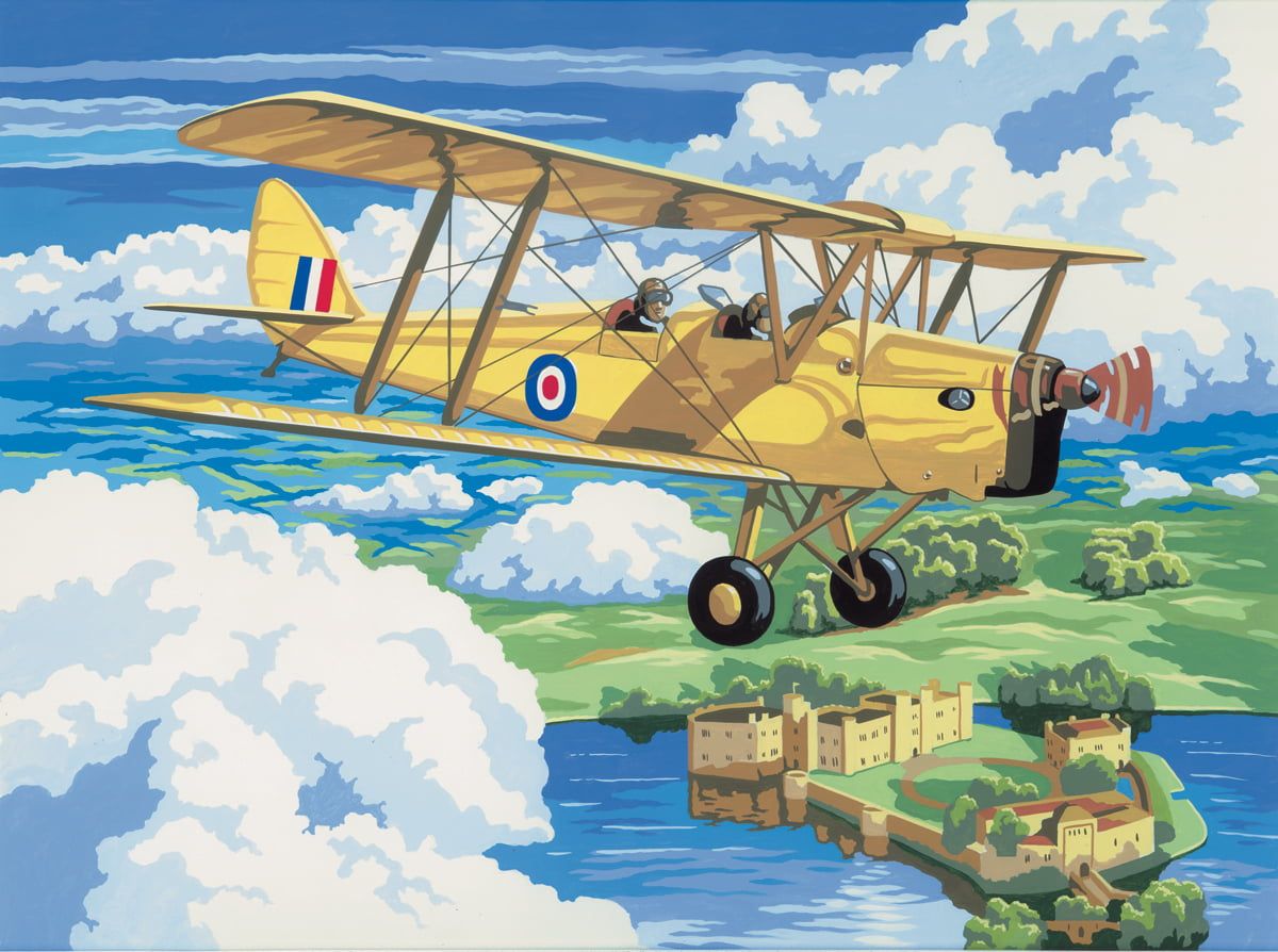 Painting By Numbers Nostalgic Plane Tiger Moth