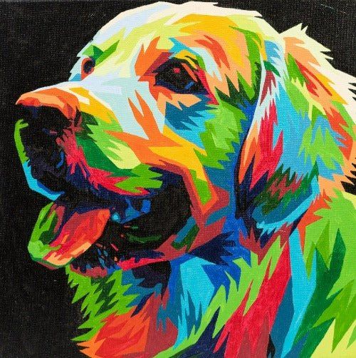 Craft Buddy "Colourful Pup" Painting By Numbers Kit
