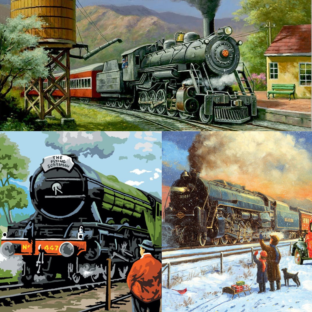  Painting By Numbers Train Deal