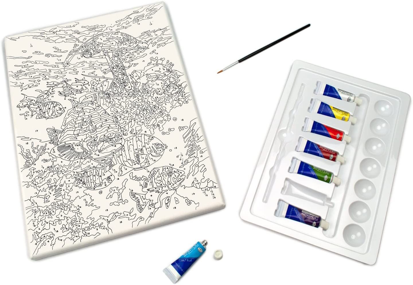 Canvas Ocean Painting Kit Hobbies