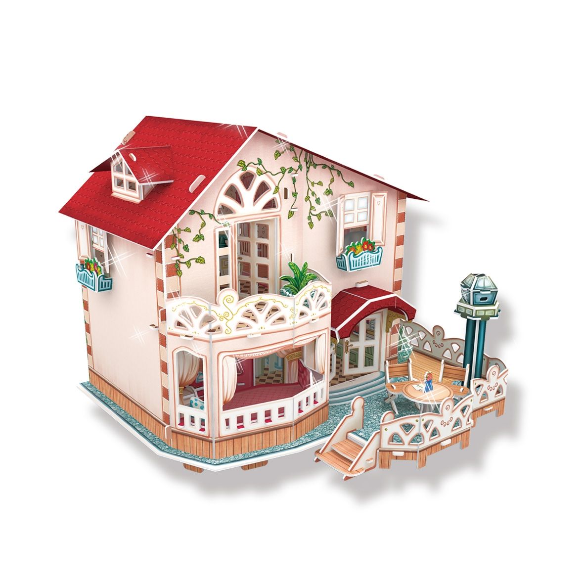 CubicFun P634H Holiday Bungalow 3D Puzzle