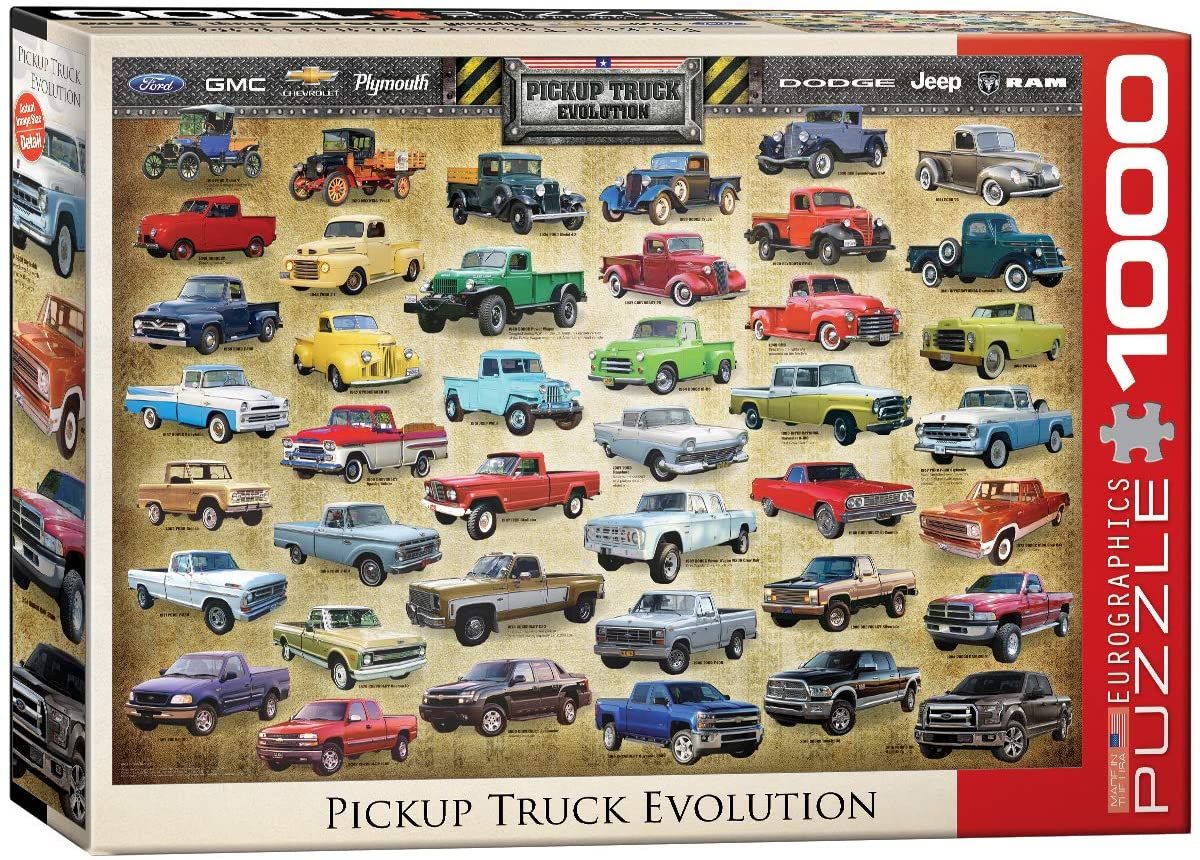 Eurographics PickUp Truck Evolution 1000 Piece Jigsaw