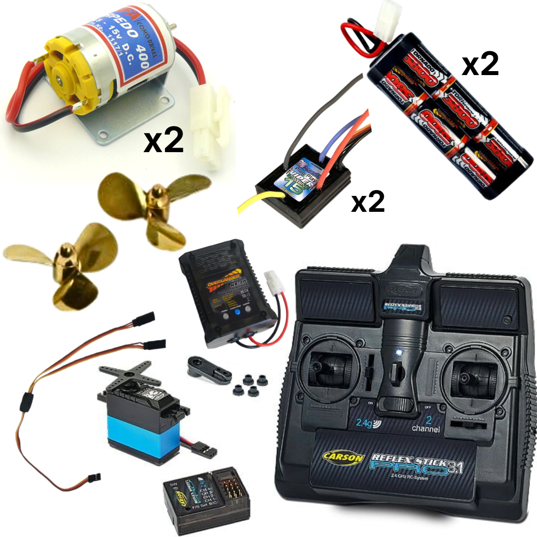 RC Pack for Aeronaut Pilot Model Boat Kit