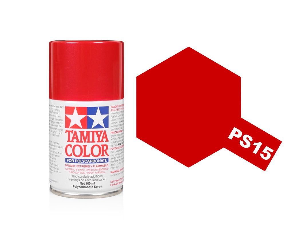 Tamiya Polycarbonate Spray Paint (100ml) - Metallic Red