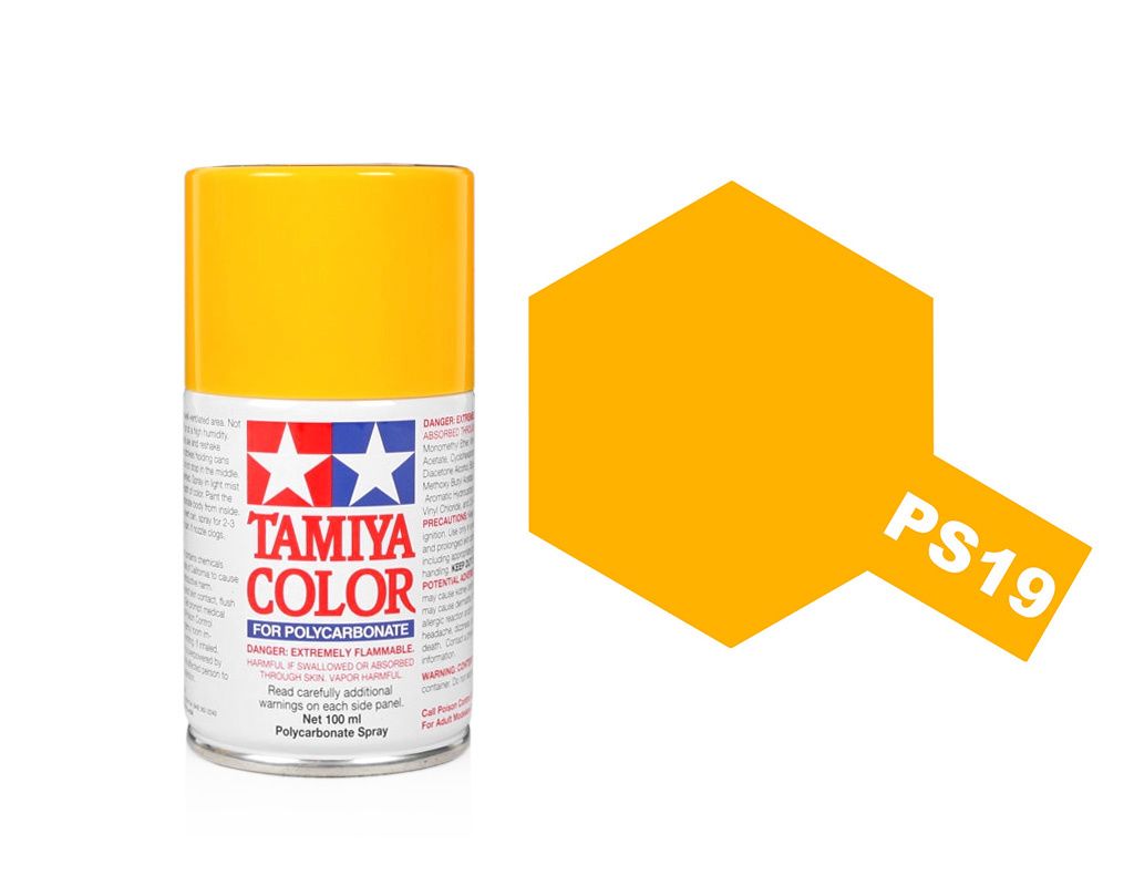 Tamiya Polycarbonate Spray Paint (100ml) - Camel Yellow