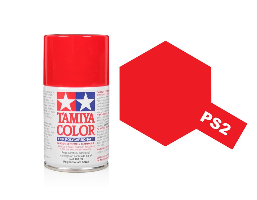 Tamiya Polycarbonate Spray Paint (100ml) - Red