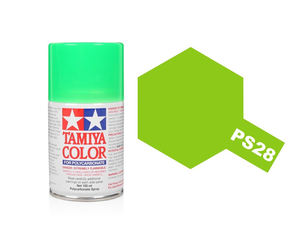 Tamiya Polycarbonate Spray Paint (100ml) - Fluorescent Green