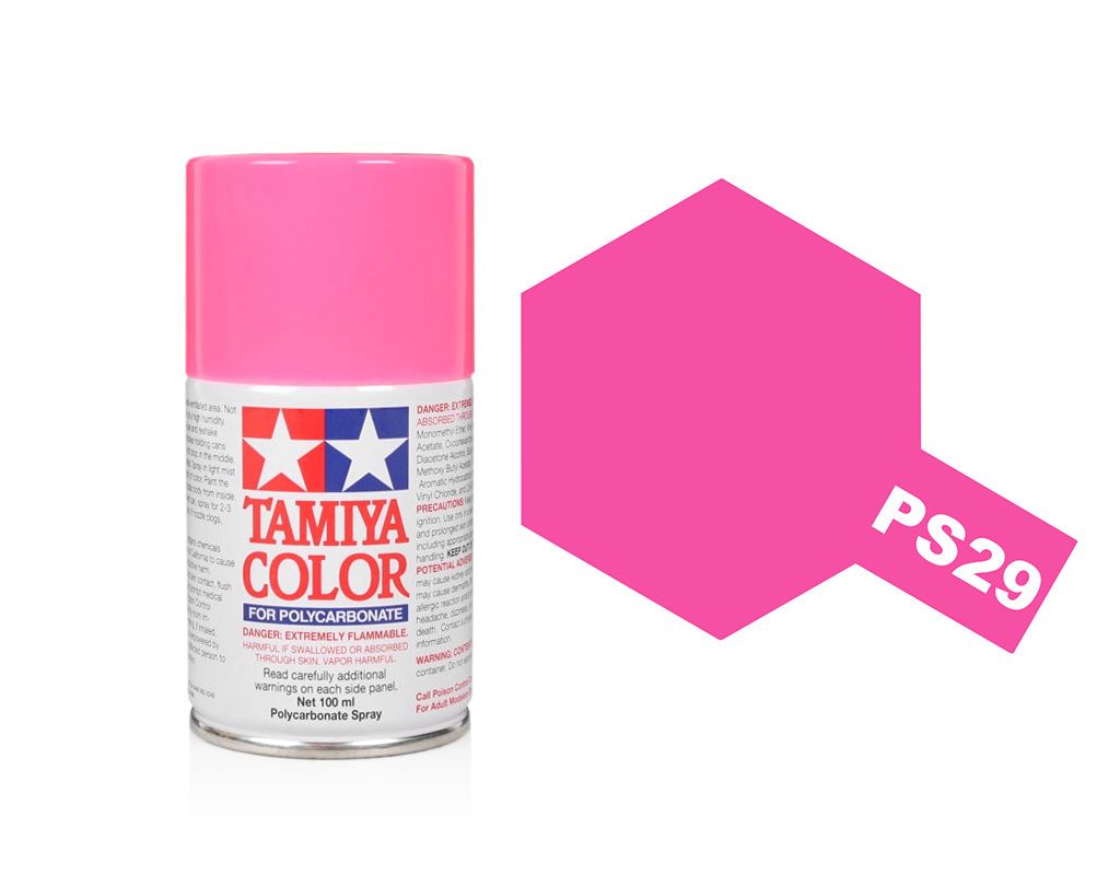 Tamiya Polycarbonate Spray Paint (100ml) - Fluorescent Pink