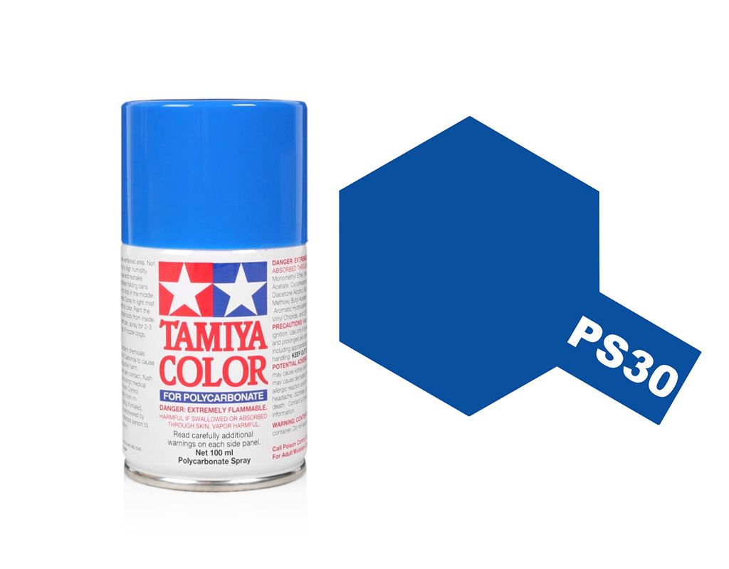 Tamiya Polycarbonate Spray Paint (100ml) - Brilliant Blue