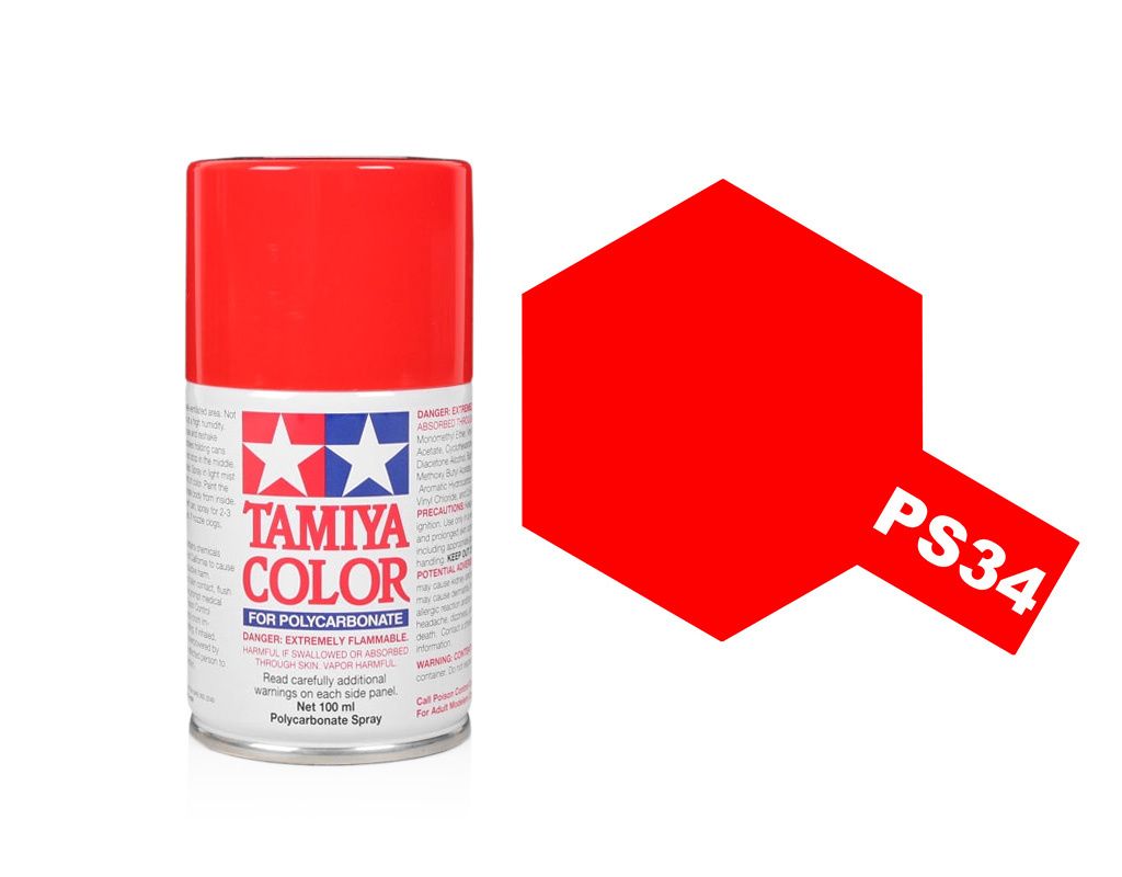 Tamiya Polycarbonate Spray Paint (100ml) - Bright Red