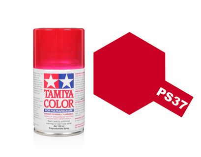 Tamiya Polycarbonate Spray Paint (100ml) - Translucent Red