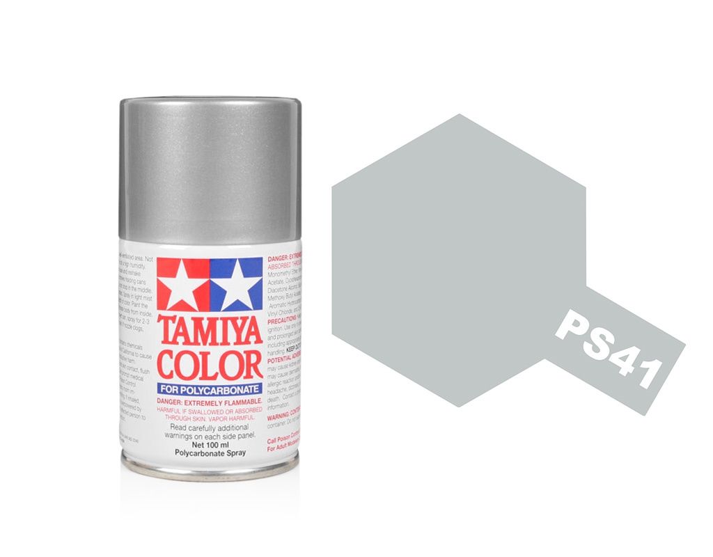 Tamiya Polycarbonate Spray Paint (100ml) - Bright Silver