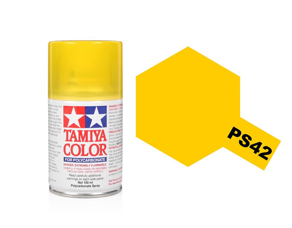 Tamiya Polycarbonate Spray Paint (100ml) - Translucent Yellow