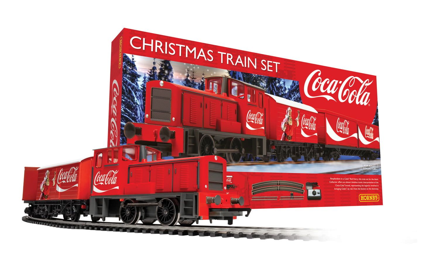 Hornby The Coca Cola Christmas Analogue Train Set OO Gauge