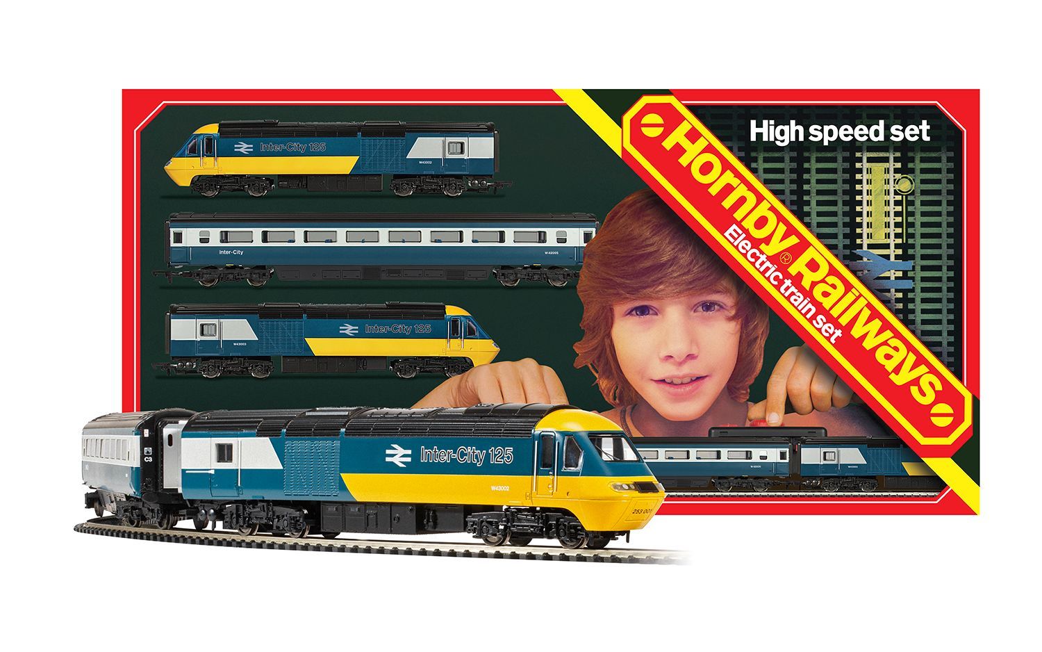 Hornby B.R. High Speed Retro Train Set OO Gauge
