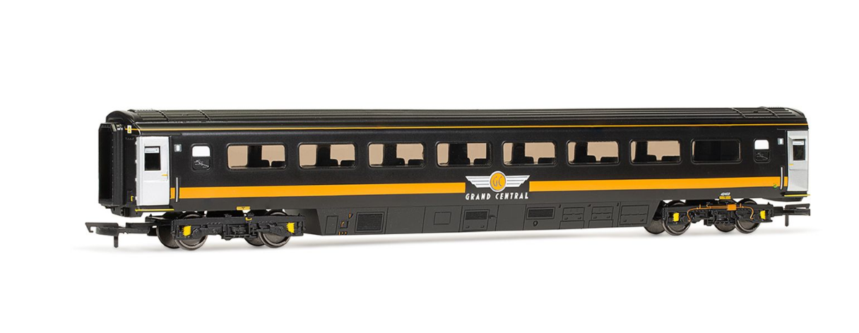 Hornby RailRoad Grand Central Rail, Mk3 Trailer Standard Open, 42402 - Era 10 OO Gauge