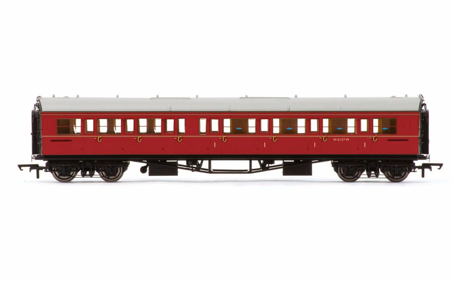 Hornby BR, Collett 'Bow-Ended' Corridor Composite (Right Hand), W6137W - Era 5 OO Gauge