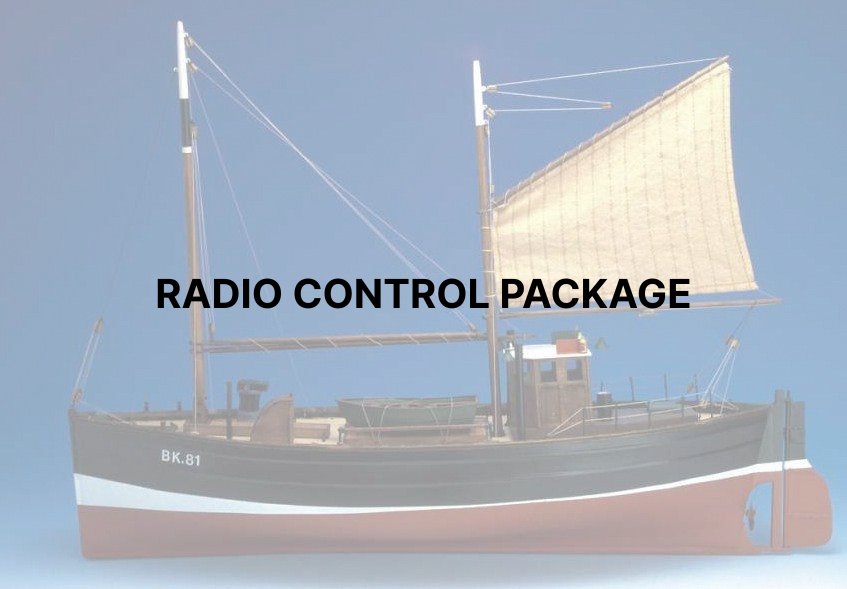 Fifie Amaranth RC Pack inc Motor for Caldercraft Fifie Amaranth Model Boat Kit