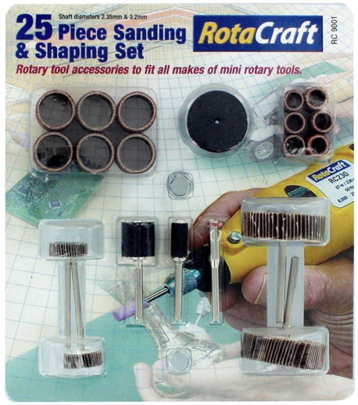 Rotacraft 25 Piece Sanding and Shaping Set