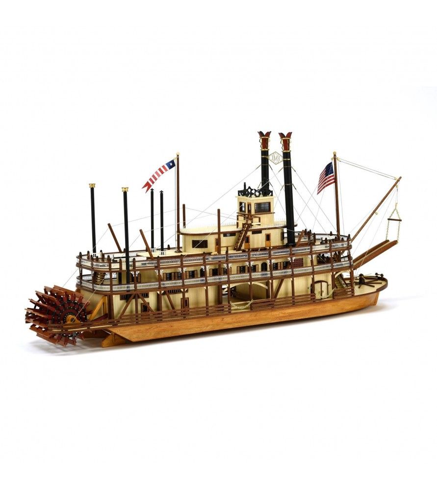 Artesania Latina 1/80 Scale King of the Mississippi Paddle Steamer Model Kit