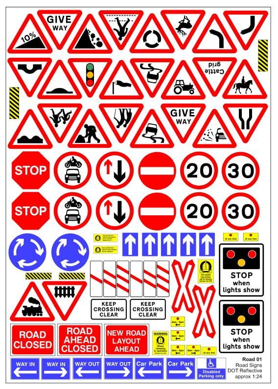 Reflective Road Signs Decals Hobbies