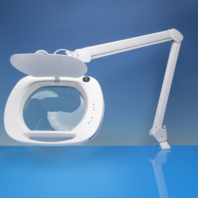  Light Craft Wide Lens LED Magnifier Lamp with Dual Dimmer