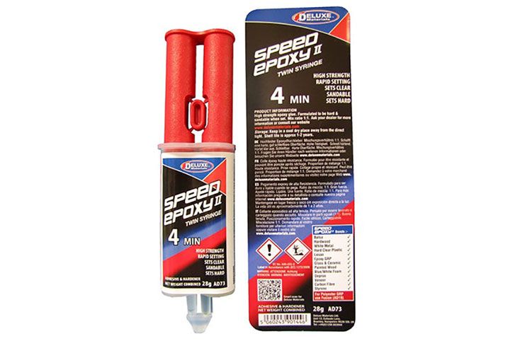 Deluxe Materials Speed Epoxy II Syringe - 4 Minute - 28g