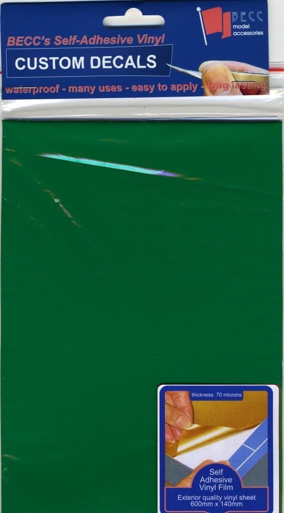Self Adhesive Vinyl Sheet - Gloss Green