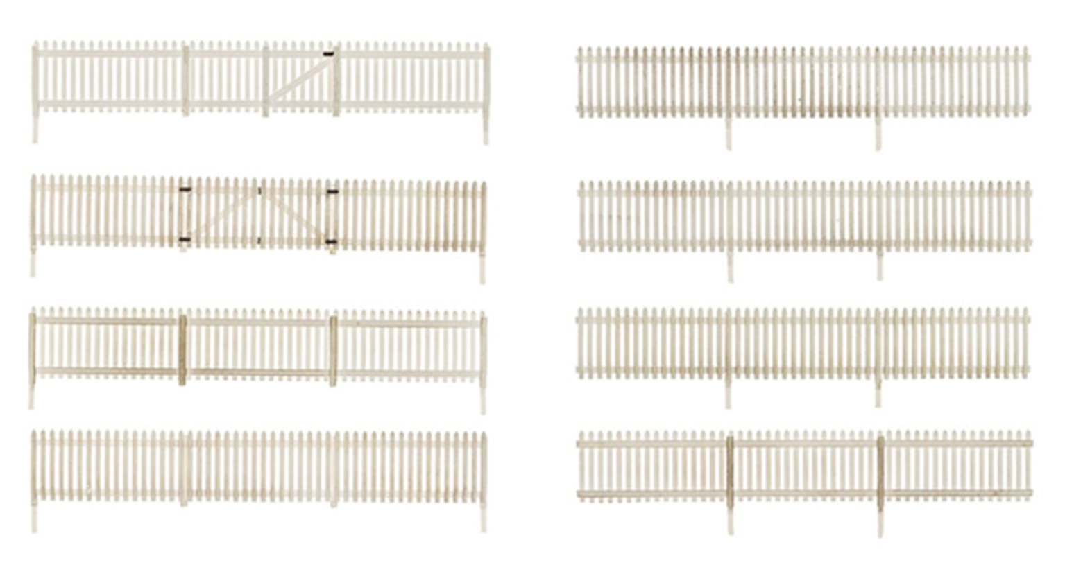 HO Scale Picket Fence