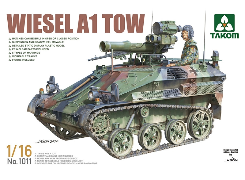 Takom 1/16 Scale Wiesel A1 TOW Model Kit