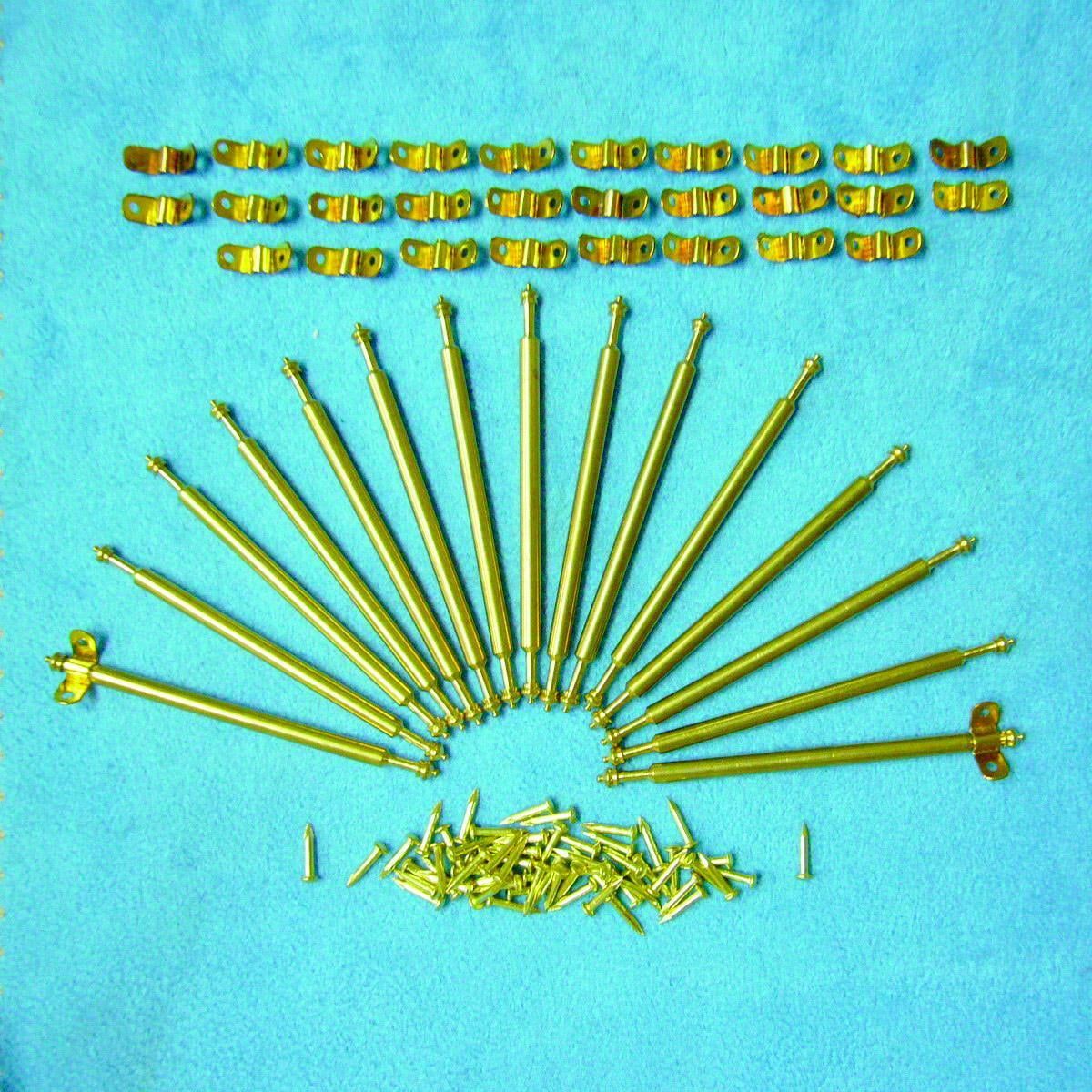 Set of 15 Rods and 30 Brackets for 12th Scale Dolls House
