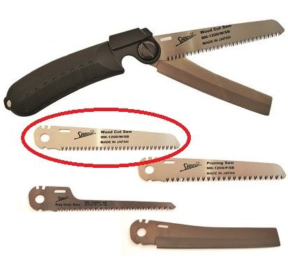 Spare Wood Blade for Shogun Japanese 2 in 1 Folding Pocket Saw and Knife