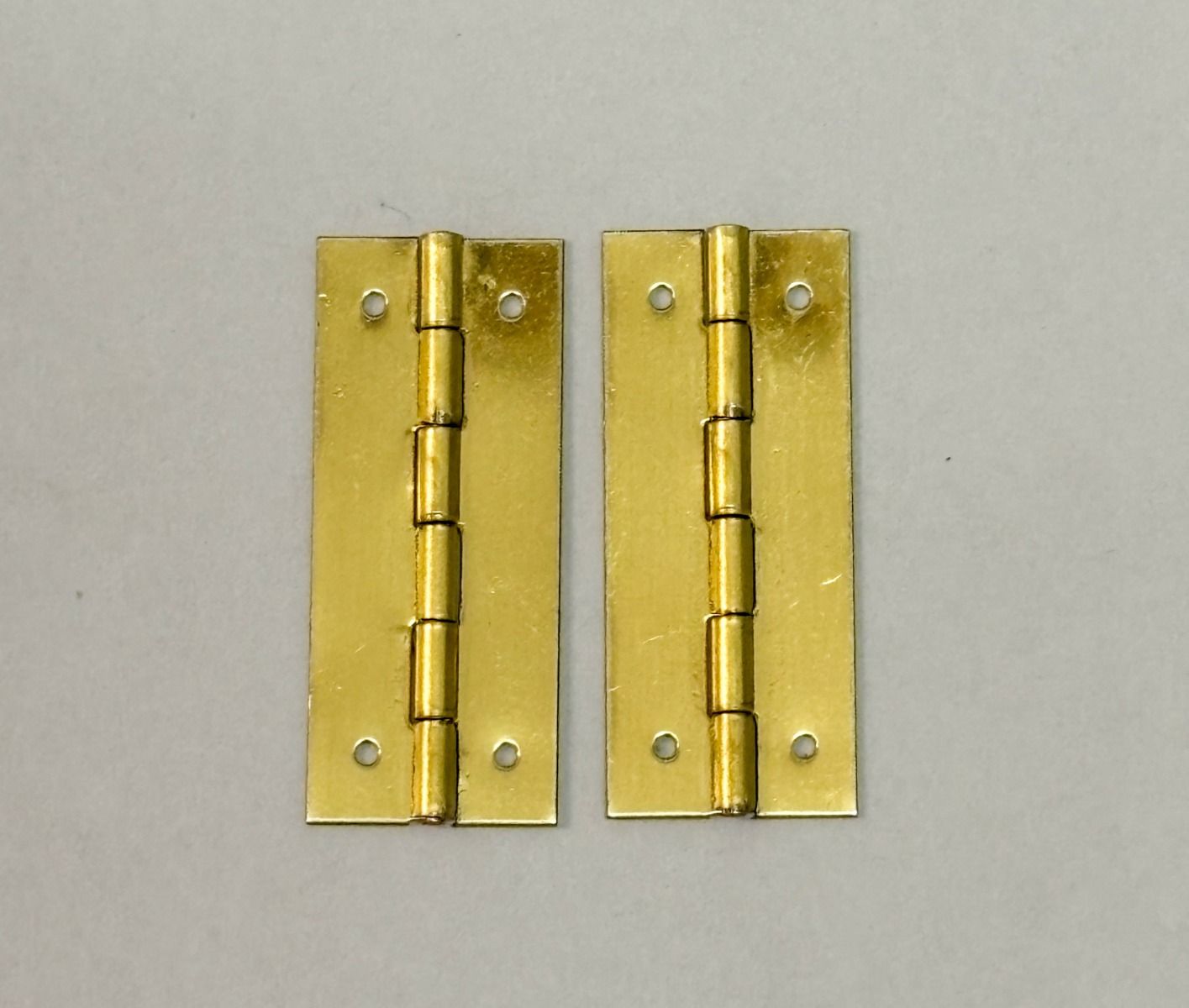 30mm Brass Plated Hinge Pair