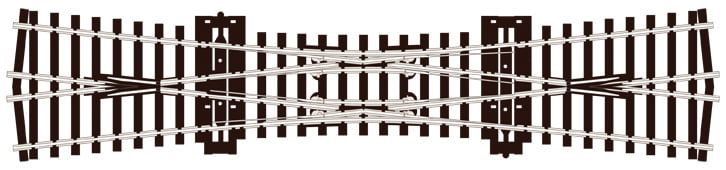 Peco Double Slip (12 degree angle) OO Gauge