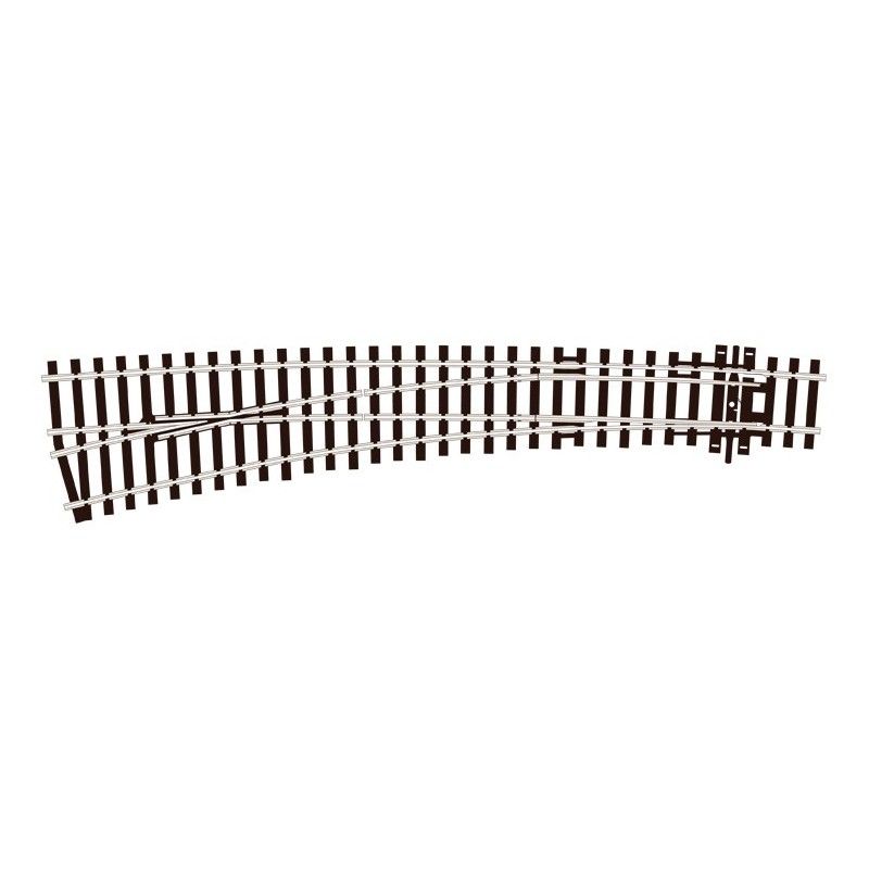 Peco SL-E87 Curved Turnout, Large Radius, Left Hand OO Gauge