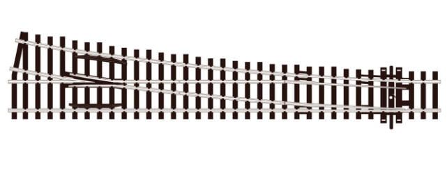 Peco Large Radius LH OO Gauge
