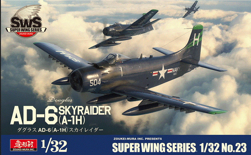 Zoukei Mura 1/32 Scale AD-6 Skyraider Model Kit