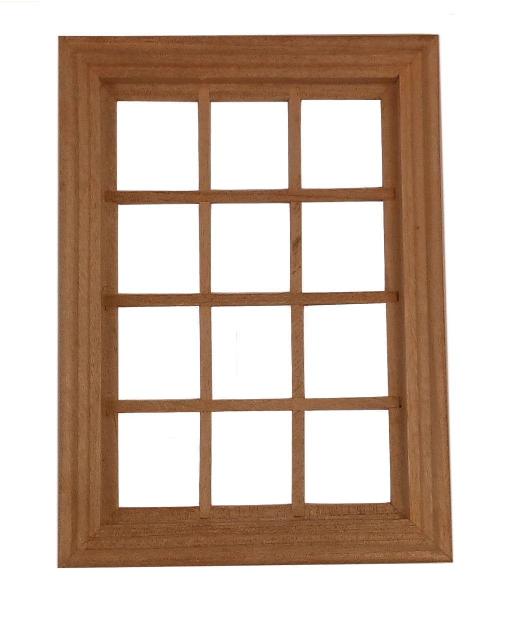 12th Scale Large Wooden Window