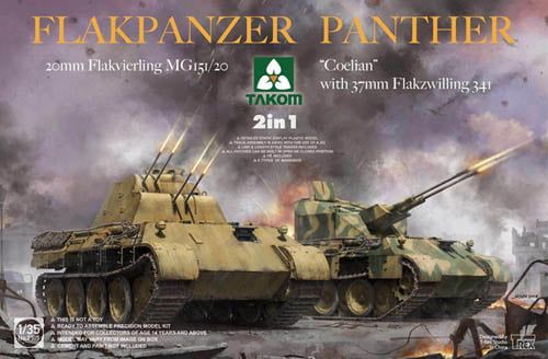 Takom 1/35 Scale German Flakpanzer Panther Tank Model Kit