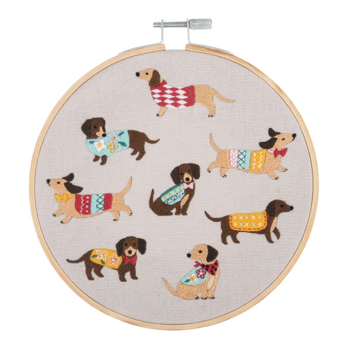 Trimits Dogs Embroidery Hoop Kit