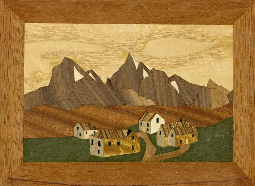 Village Traditional Marquetry Craft Kit 260x188mm