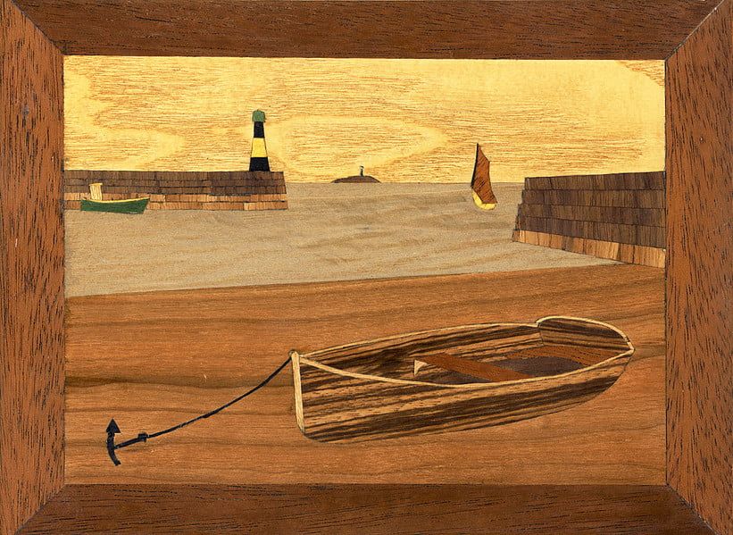 Waiting For The Tide Traditional Marquetry Craft Kit 260x188mm