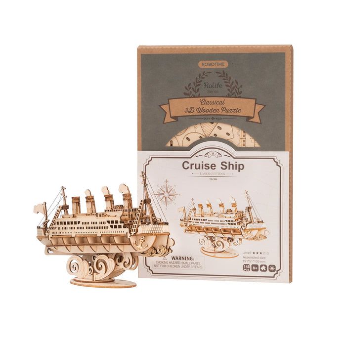 Rolife Cruise Ship Wooden Model Kit Hobbies