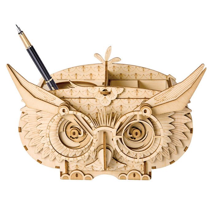 Rolife Owl Storage Box Wooden Model Kit