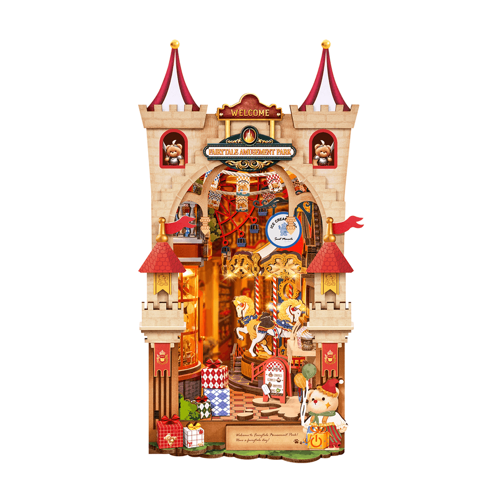 Rolife Fairytale Amusement Park 3D Wooden DIY Miniature House Book Nook