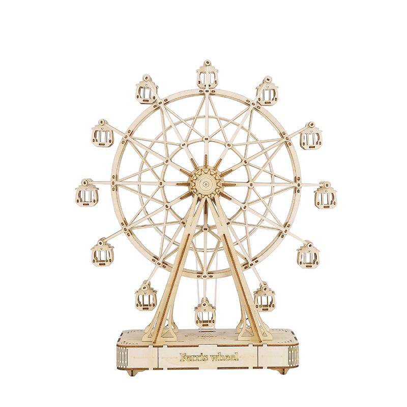 Rolife Ferris Wheel Music Box Wooden Model Kit