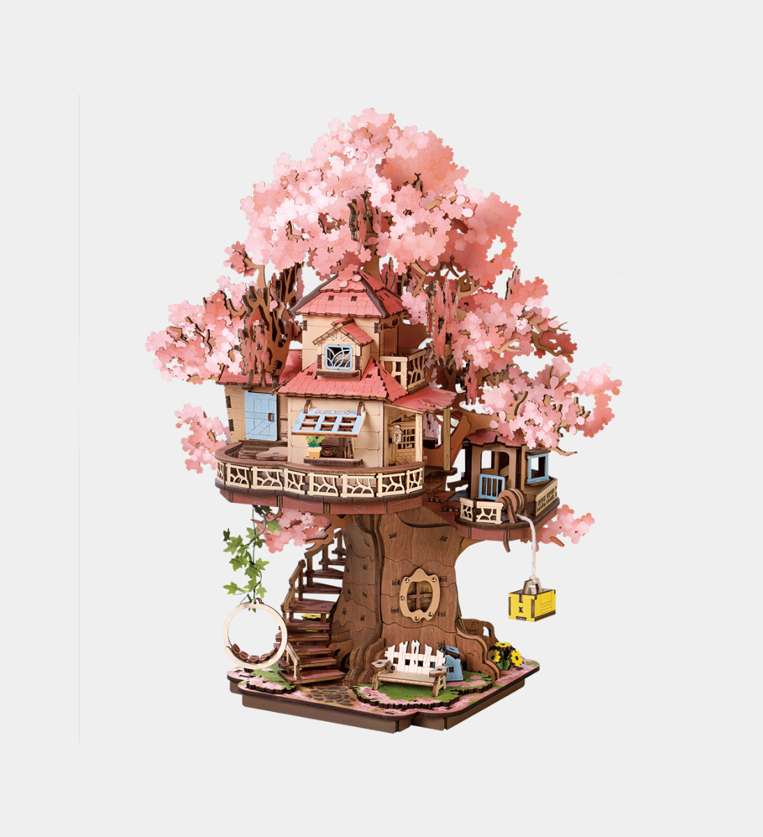 Rolife Sakura Tree House DIY Wooden Model Kit
